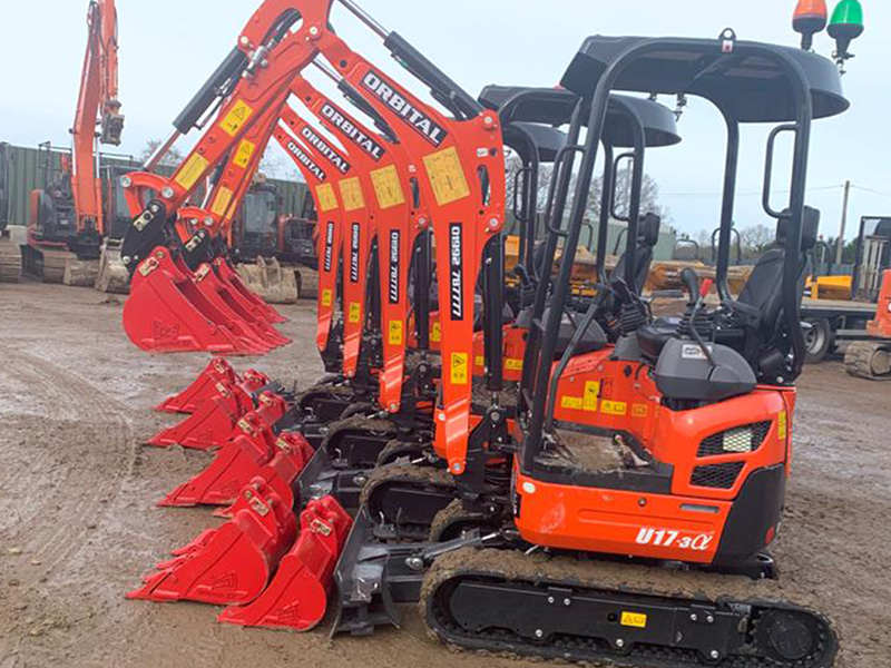 Orbital Equipment | Digger Hire | Mini Digger Hire | Excavator Hire