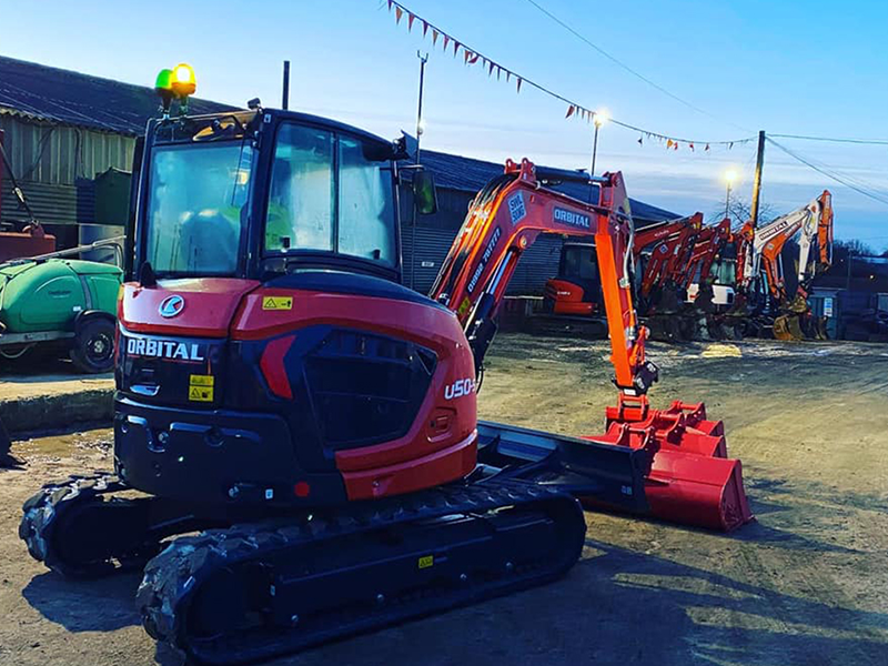 Orbital Equipment | Digger Hire | Mini Digger Hire | Excavator Hire